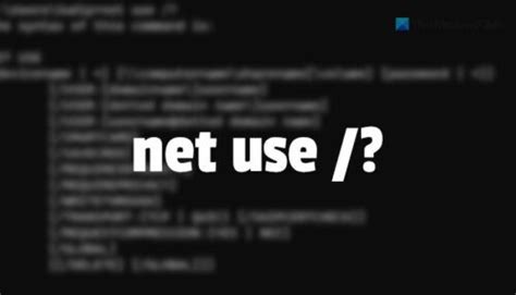 How To Use Net Use Command In Windows 1110
