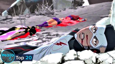 Top 20 Most Shocking Moments In Dc Animated Movies Youtube