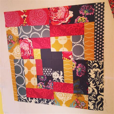 Step 1 separate the strips of fabric into two piles: IMG_1757 | quarter log cabin quilt block | Cheryl Jaeger ...