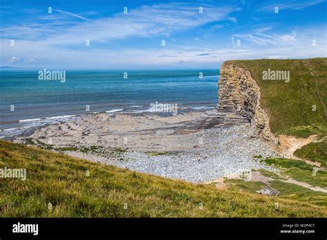 Nash Point Beach And The Sphinx Rock On The Glamorgan Heritage Coast