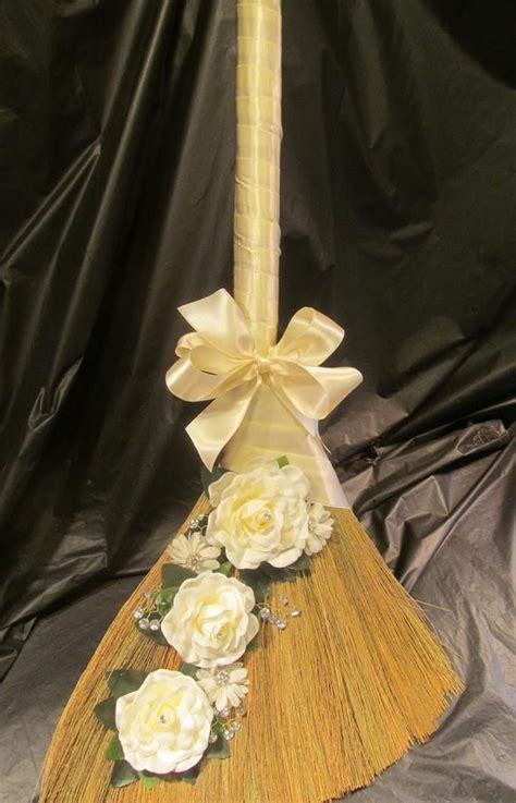 Wedding Broom With Bling For Jump The Broom Ceremony Etsy Wedding
