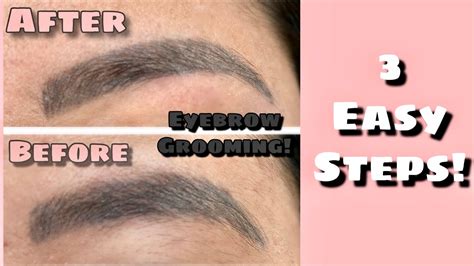 How To Groom Shape Your Eyebrows 3 Easy Brow Steps Maintain Your