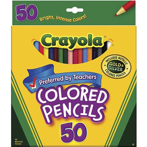 Crayola 50 Colored Pencils Free Shipping On Orders Over 45