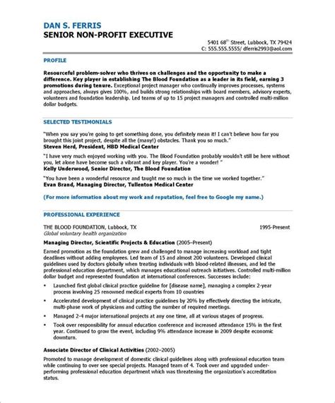 Assesses needs and ensures that program objectives are met. 18 best images about Non Profit Resume Samples on ...