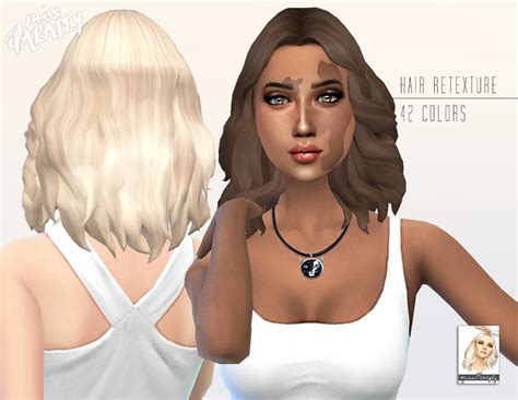 Sims 4 Hairs Miss Paraply Kiara 24 Passion Hairstyle Retextured