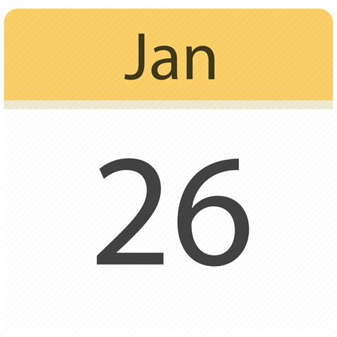 26 Jan Calendar Date Jan Month Schedule Icon Download On Iconfinder