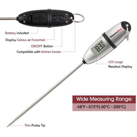 Thermopro Tp 02s Meat Thermometer Kitchen Digital Cooking Food Meat