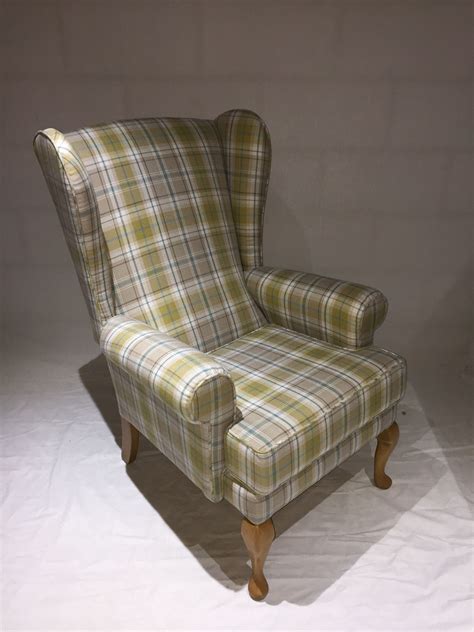Pin By Thepinkbuttonco On Upholstery Armchair Tartan Quirky