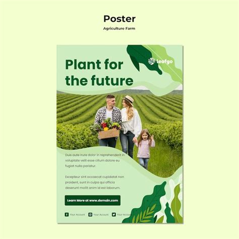 Agriculture Farm Concept Poster Template Free Psd File