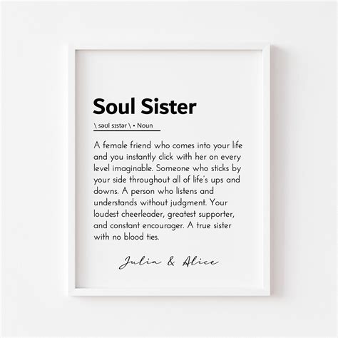 Soul Sister Definition Soul Sister Quote Soul Sister T Bestie Quotes