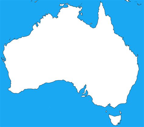 Blank Map Of Australia By Dinospain On Deviantart