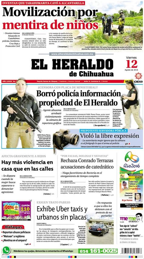 El Heraldo De Chihuahua Periódico El Heraldo De Chihuahua México