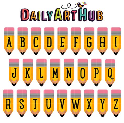 Alphabet Pencils For Kids Hand Embossed Super Bright Alphabet Pencils