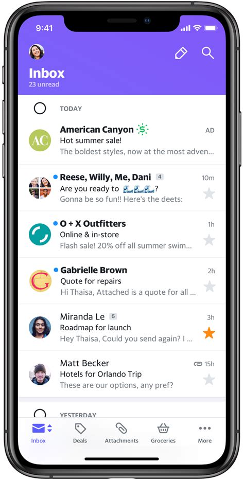 Yahoos Redesigned Mail App Aims To Bring Order To Your Inbox