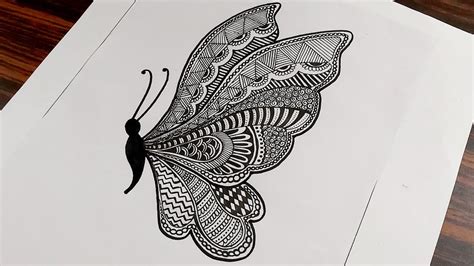 Please like share and subscribe for more contents. Simple Doodle Art Butterfly