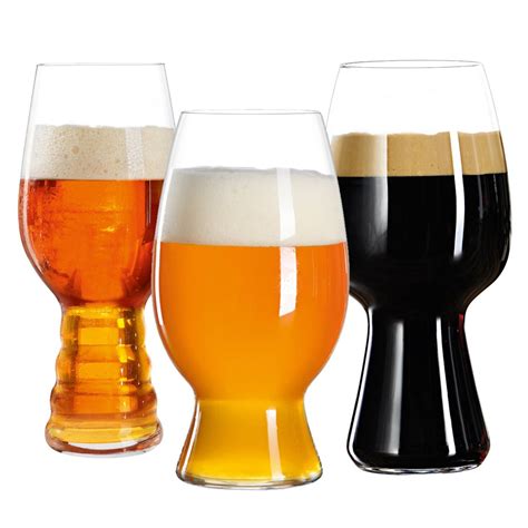 Spiegelau Ipa Wheat And Stout Crystal Craft Beer Glasses Set 3 Pcs