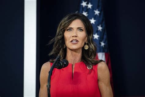 Noem (republican party) is the governor of south dakota. Governor's pitch to aid Trump appears to benefit her own ...