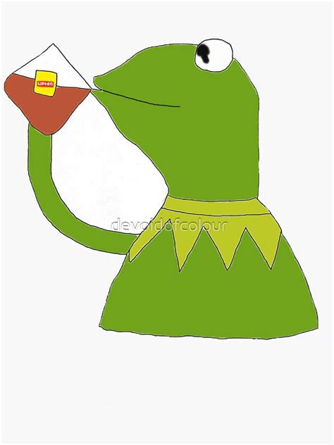 Memes Kermit The Frog Sticker For Sale By Devoidofcolour Redbubble