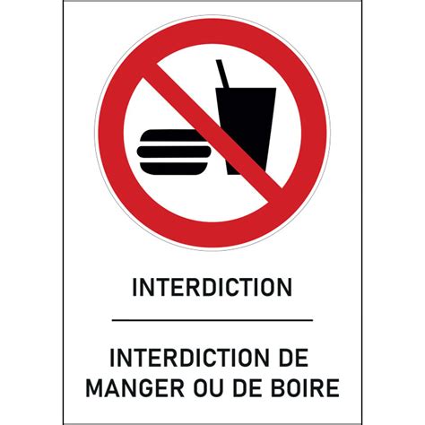 Interdiction De Manger Ou De Boire