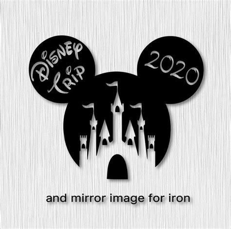 Disney Trip 2020 Svg Disney Castle Silhouette Svg Disney Goals Cricut