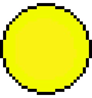Circle when you think of a circle, you don't often think of edges (since theoretically a circle has no edges) but in pixel art edges are everything when trying to convince the viewer that it is indeed a. Pixel Art Circle 1 | Pixel Art Maker