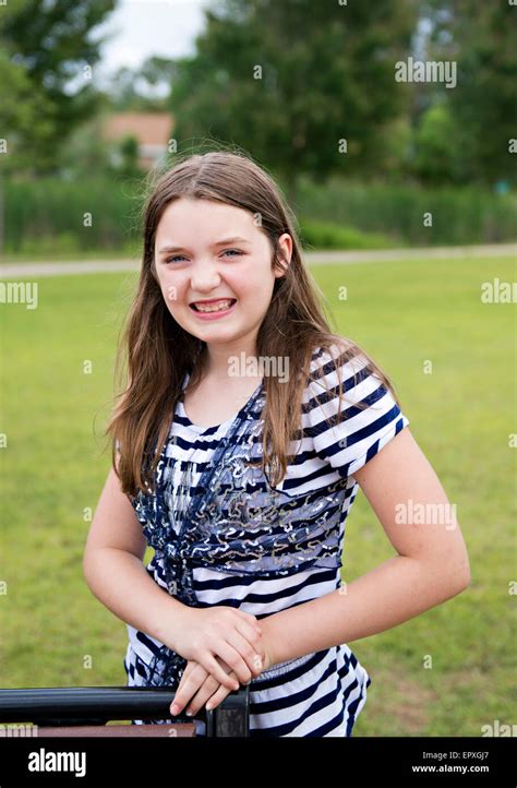 Girl Smiling 13 Years Hi Res Stock Photography And Images Alamy