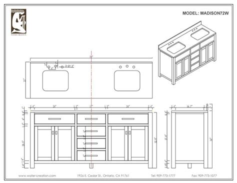 Overall bathroom sizes will vary based on the actual dimensions of bathroom fixtures. water creation madison vanity 72 measurements - Google ...