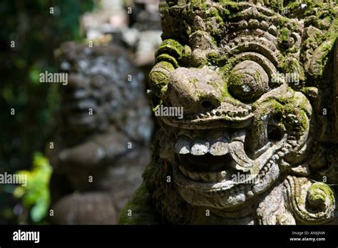 Carved Stone Hindu Statue Ubud Bali Indonesia Stock Photo Alamy