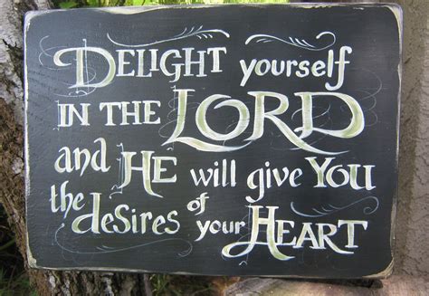 Delight Yourself In The Lord Original Handpainted Sign By Bali31 45