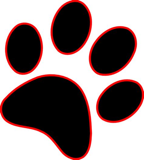 Red Paw Print Free Download On Clipartmag