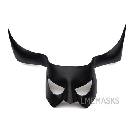 Bull Demon Leather Mask Taurus Ox Minotaur Devil Horns Male Etsy