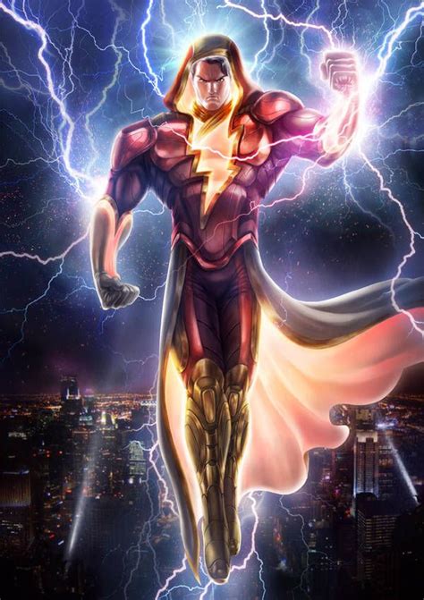 Shazam By Bramleech On Deviantart Captain Marvel Shazam Superhero