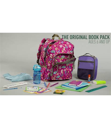 6.1 lands' end classmate small backpack (prints). L.L.Bean Original Book Pack, Print