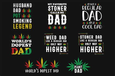 Father Day Dad Cannabis Weed Typography Illustration Par Tentshirtstore Creative Fabrica