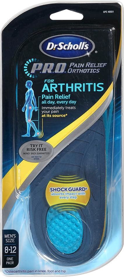 Amazon Dr Scholl S P R O Pain Relief Orthotics For Arthritis