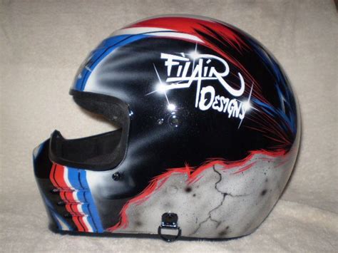 Shop the best motorcycle helmets. Custom Airbrushed Dominican Flag on a Helmet | Caschi