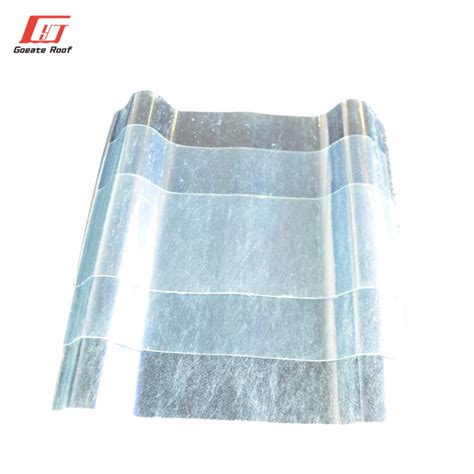 Anti Uv Frp Transparent Roof Panels Heat Resistant Clear Plastic Fiberglass Roofing Sheet
