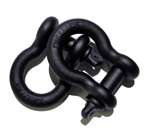 Matte Black D Ring Shackles 34 Inch For You Jeep Or Truck