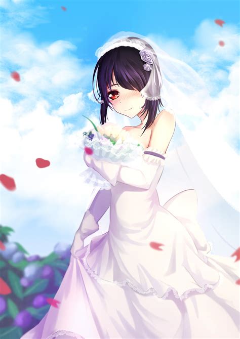 anime girl in wedding dress