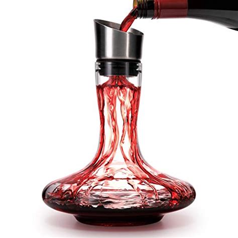 Wine Decanter Built In Aerator Pourer Wine Carafe Red Wine Decanter