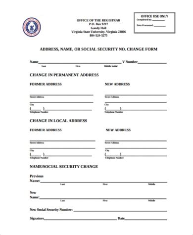 See learn what documents you need to find out what documents you will have to show. FREE 8+ Sample Social Security Name Change Forms in PDF ...