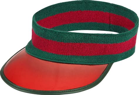 Gucci Green & Red Headband Visor | INC STYLE gambar png
