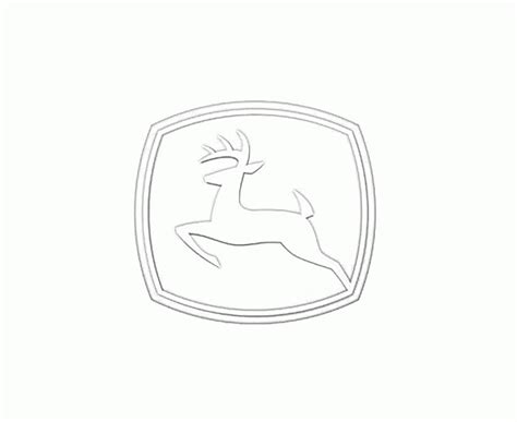 John deere logo png john deere is a large company and one of the world's most famous manufacturers of farming and agrarian machinery, which was established in the united states in the john deere logo was colored yellow and green. John Deere Logo Coloring Page Sketch Coloring Page