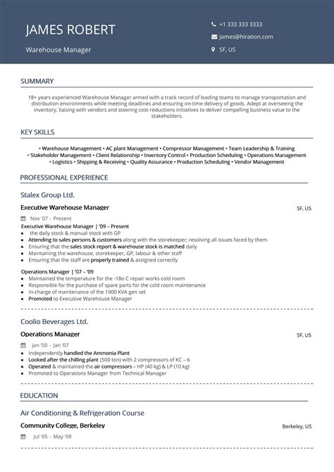 Warehouse Resume 2019 Guide To Warehouse Worker Resume 20 Samples