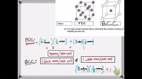 It tells you that sodium sulfate contains two sodium atoms. Counting Atoms in a Unit Cell (BCC & FCC) - YouTube