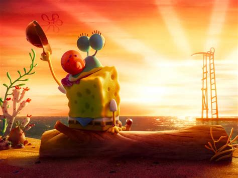 2560x1440 Spongebob Near Sunset 1440p Resolution Wallpaper Hd Movies