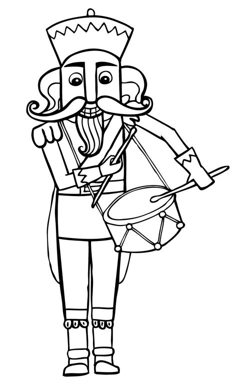 To print the coloring page: Clara Nutcracker Coloring Page - Blata