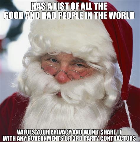 Good Guy Santa Conspiracytheory Wont Share It With The Government