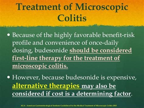 Medical Treatment Of Microscopic Colitis