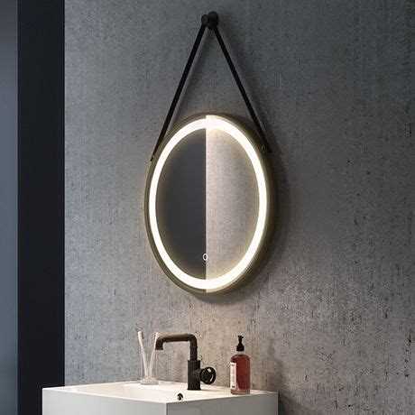 Kohler vanity mirror with lights by kohler, bathroom vanity mirror with amazon alexa, verdera voice collection, 34 wide by 33. Arezzo Matt Black 600mm Round LED Illuminated Anti-Fog ...